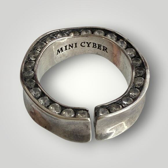 MINI CYBER HIDDEN HILLS STERLING SILVER 925 RING sz 5,5 - Picture 5 of 9